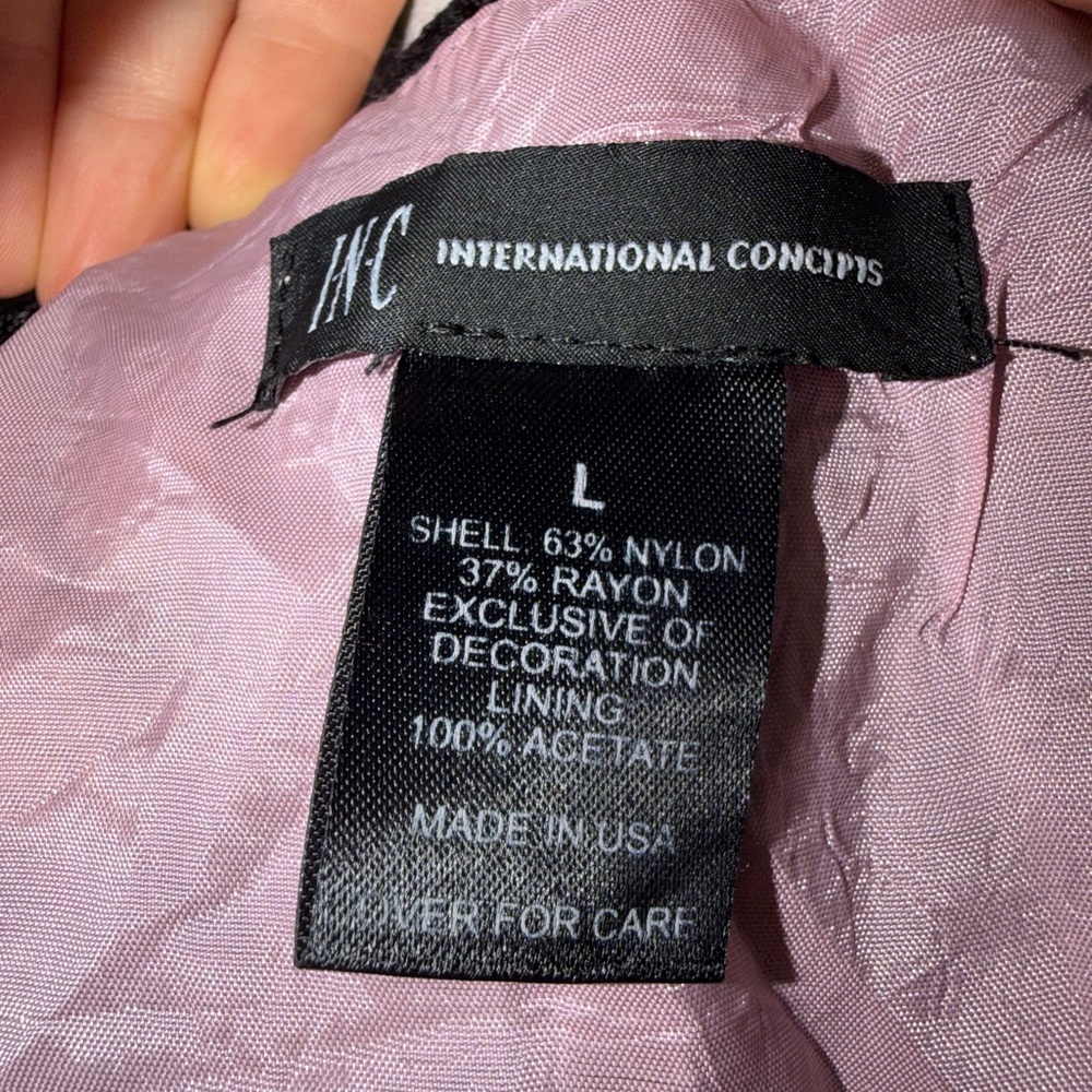 Inc International Concepts Black Lace Top With Pi… - image 3